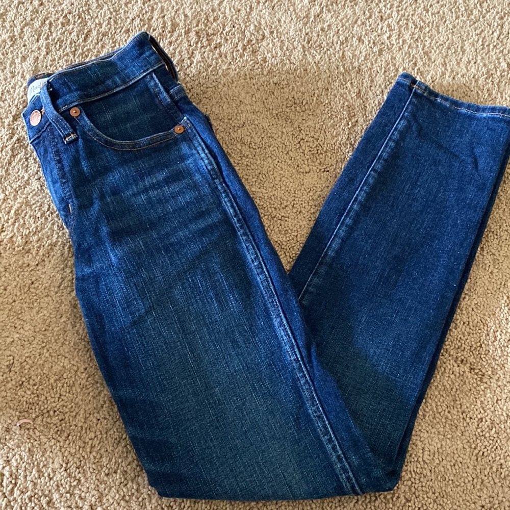 Madewell Slim Straight Dark Denim Jeans Size 23 Style #J7211 FA18